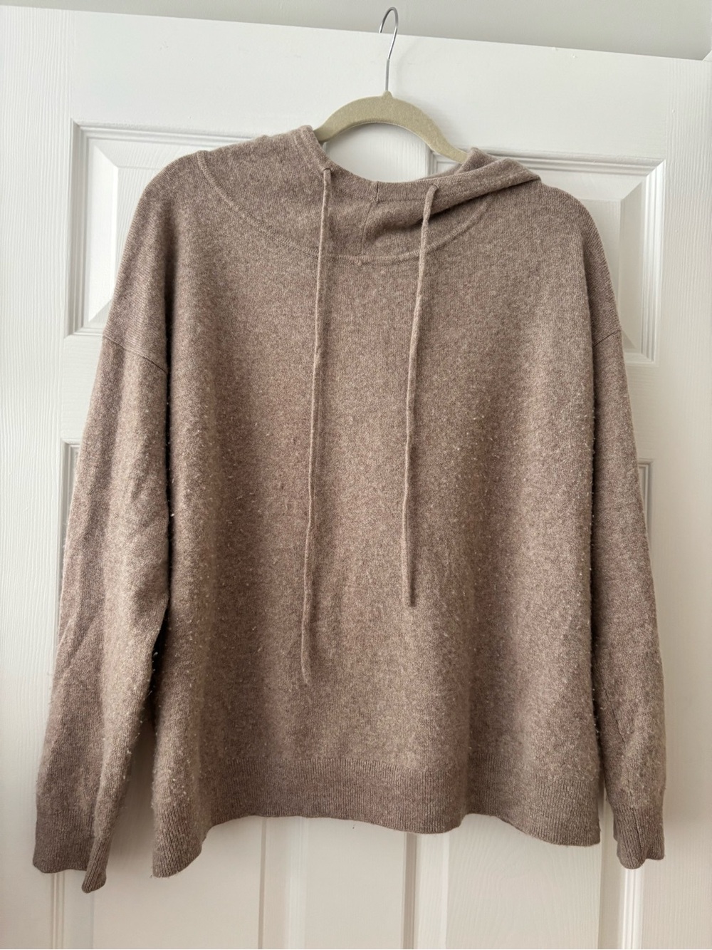 Nordstrom Hooded Knit Sweater in Light Brown